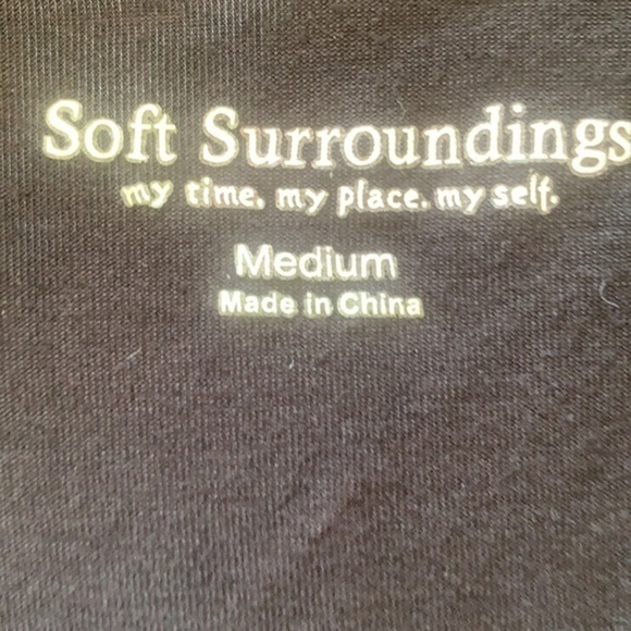 Soft Surroundings black open front medium cardigan - Picture 6 of 7